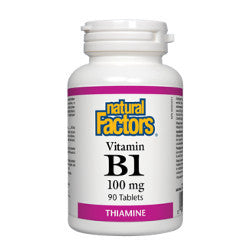 Natural Factors Vitamin B1 100 mg - 90 Tablets