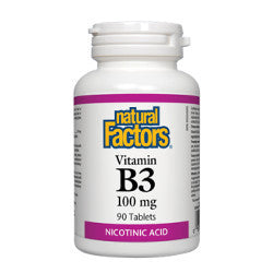 Natural Factors Vitamin B3 100 mg - 90 Tablets