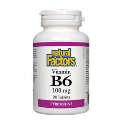 Natural Factors Vitamin B6 100 mg - 90 Tablets