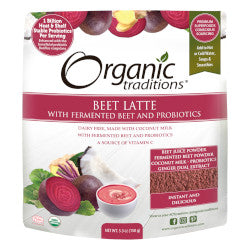 Buy Organic Traditions Beet Latte Fermented with Probiotics Online in Canada at Erbamin