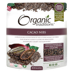 Buy Organic Traditions Cacao Nibs Online in Canada at Erbamin