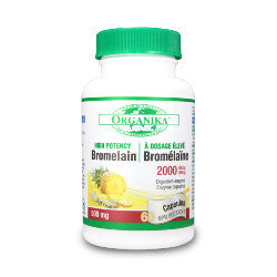 Organika Bromelain 500 mg - 60 or 120 Capsules