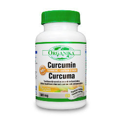 Organika Curcumin 500 mg - 60 or 120 Capsules