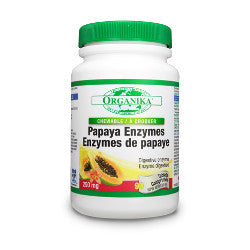 Organika Papaya Enzymes 250 mg - 90 Tablets