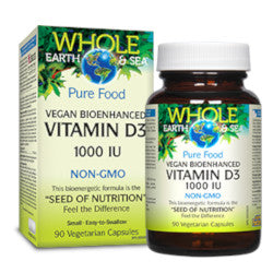 Buy Whole Earth & Sea Vitamin D3 Vegan Online at Erbamin